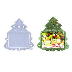 Christmas Tree Photo Frame Silicone Resin Mold